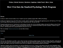 Tablet Screenshot of howigotintostanford.com